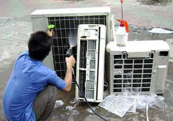 上海嘉定区夏普空调维修售后案例